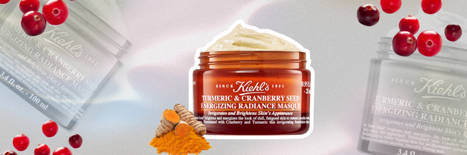Masca de fata pentru luminozitate Turmeric & Cranberry Seed Energizing Radiance, 28 ml, Kiehl's